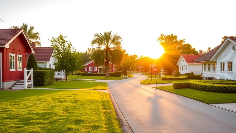 Hus i Åmål och bygghistorien där