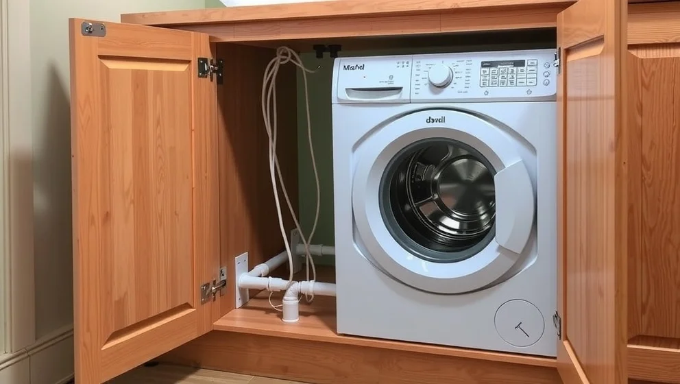 Så installerar du en inbyggd tvättmaskin